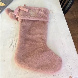Pink Furry Victoria’s Secret Stocking